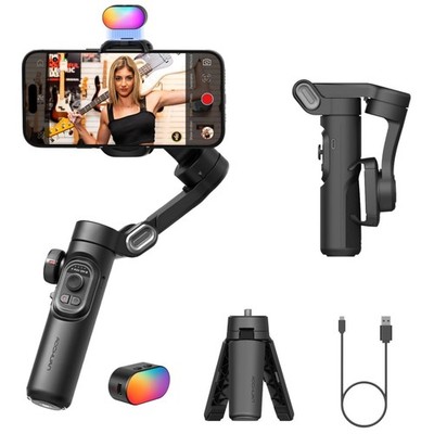 3-Achsen Smartphone Gimbal faltbar TikTok YouTube Vlogging Stabilizer mit Foc...