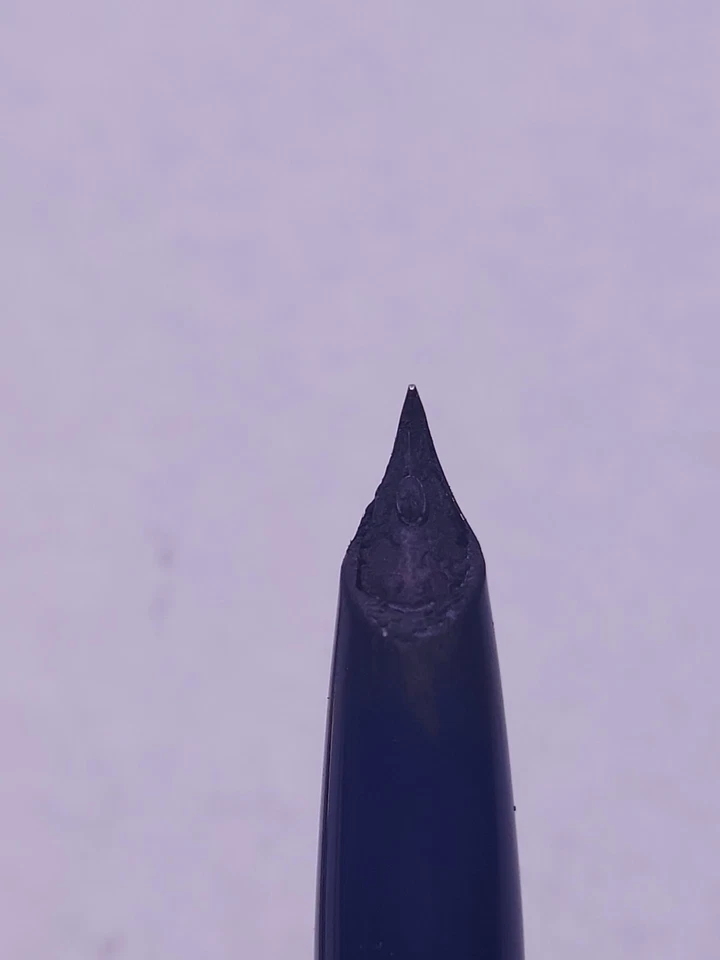 Pluma Estilográfica Sheaffer PFM III (años 60) - Azul con Borde Dorado, Plumín Fino 14k Foto 4 de 4