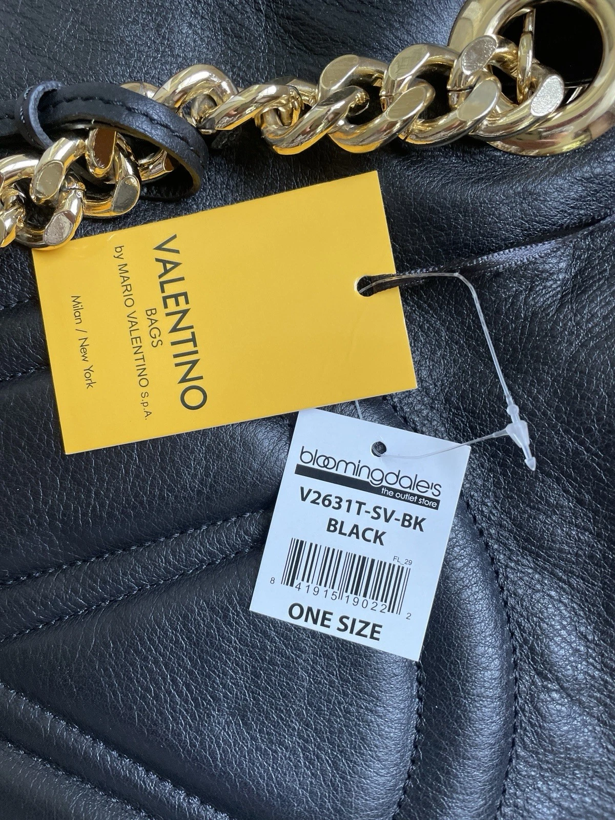 Borsa a tracolla firmata Valentino by Mario Valentino Luisa in pelle nera