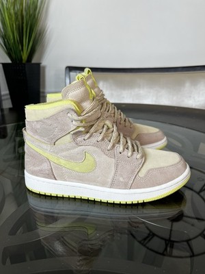 Nike Air Jordan 1 Zoom Air CMFT Lemon Twist Pearl White Women s Sz 7