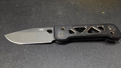 We Knife Tyro Superlock Black & Gold Titanium Folding 20CV Pocket Knife 240011