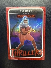 2025 Panini Rookies and Stars	Thrillers Red Tiki Barber Serial Number 94/99