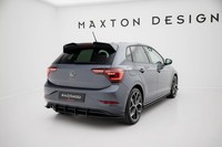 Heckansatz Diffusor Passend FüR VW Polo GTI Mk6 FL Schwarz Matt