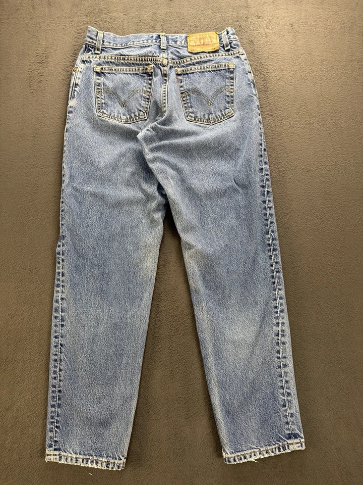Levis 550 Women’s Jeans 12 M Relaxed Fit Tapered Leg Blue High Rise Y2K  - Image 2 of 4