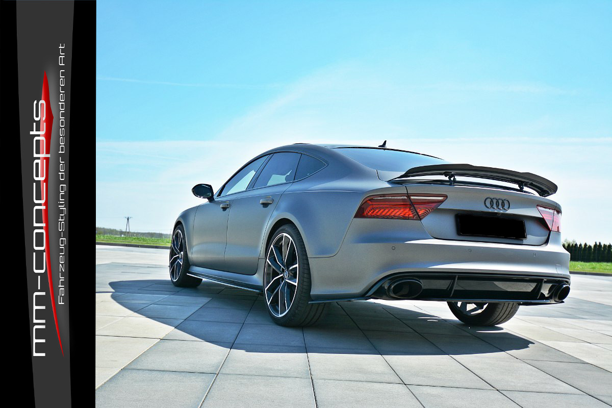 CUP Diffusor Ansatz CARBON für Audi RS7 Facelift 14-17 S7 A7 Heck