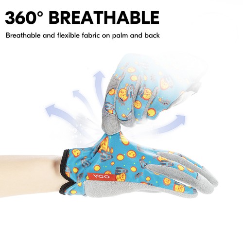 Vgo 2Pairs Kids Microfiber Gardening, Lawning, Working Gloves (KID-MF7362) - Picture 6 of 7