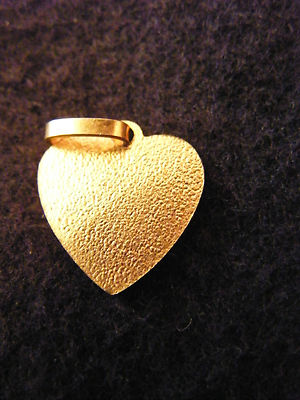 Pendentif Cœur Médaillon – Plaqué Or – Lettre I – Bijou Personnalisé