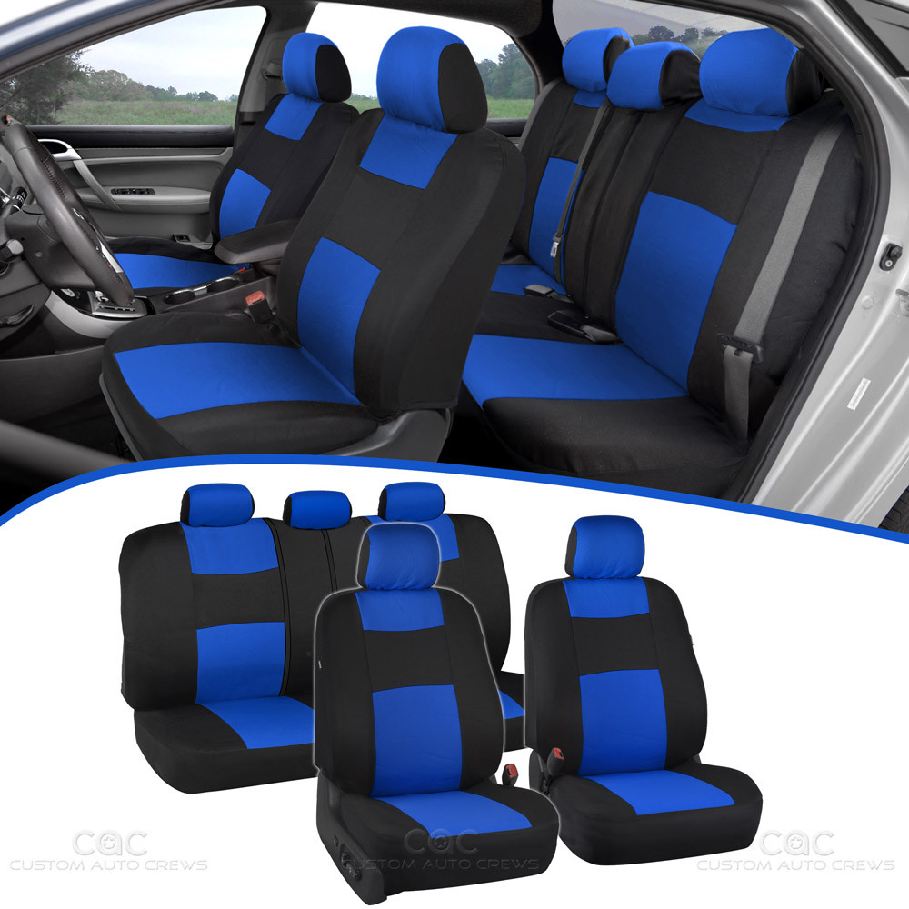 Horeset Blue Marble Car Seat Covers - Full Set 2-Pack For Front Bucket Seats, Washable - View #4