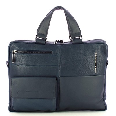 NEW Piquadro - Ronnie 14'' Laptop Briefcase - CA4098W116 - BLU AUTHENTIC NWT