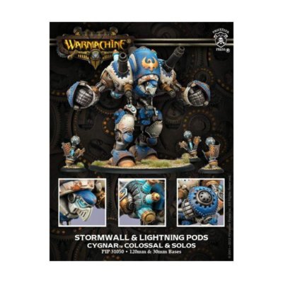 Warmachine Cygnar Stormwall Colossal and Lightning Pods