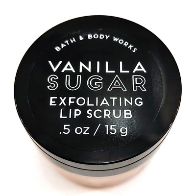 Bath and Body Works .5 oz. Vanilla Sugar Exfoliating Lip Scrub - New - Unopened