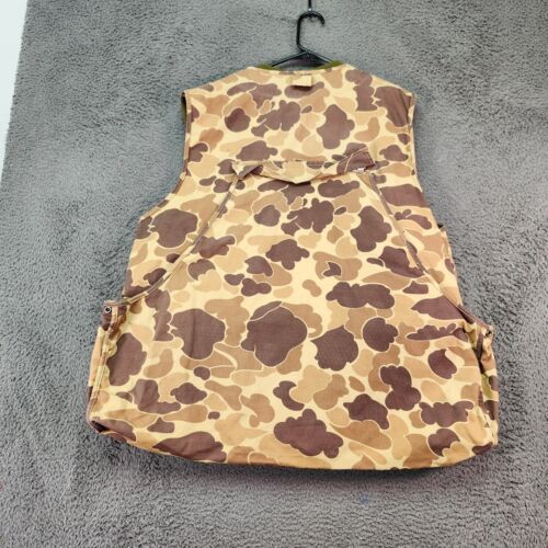 Columbia Duck Camo Hunting Vest Full Zip Pockets Outdoors XXL Made USA - Picture 7 of 10