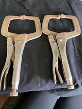 Locking Clamps With Swivel Pads Set of 2 11"