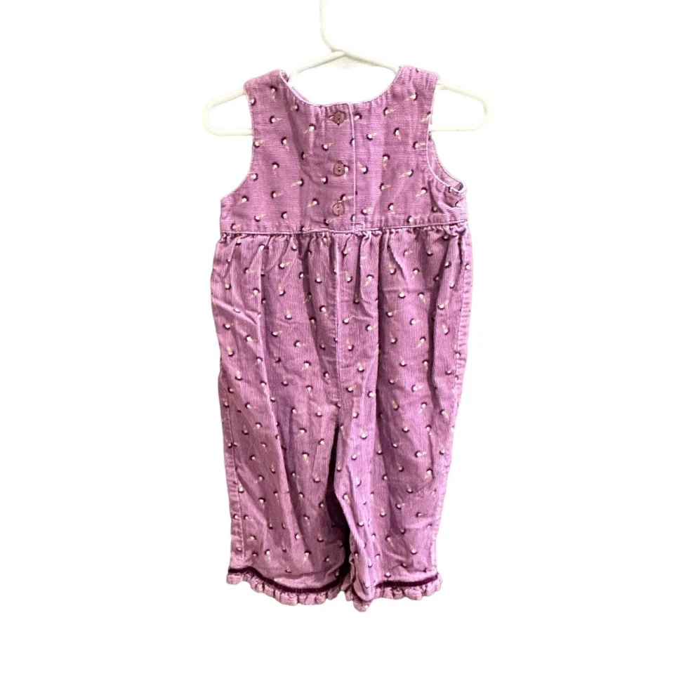 Conjunto de pana floral púrpura púrpura Cherokee vintage, en muy buen estado, talla 12 meses (12-24A) Foto 2 de 4