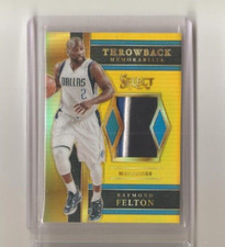 2017-18 Panini Select RAYMOND FELTON Throwback Memorabilia Gold Prizm Patch 1/10