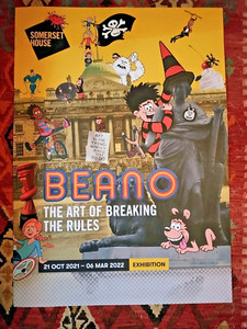 art exhibition poster original Beano Comic The Art Of Breaking Rules Somerset UK