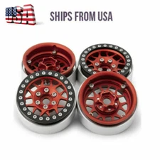 4x 1.9" Metal Beadlock Wheels Rims For 1:10 RC AXIAL SCX10 D90 TRX-4 CC01 Redcat