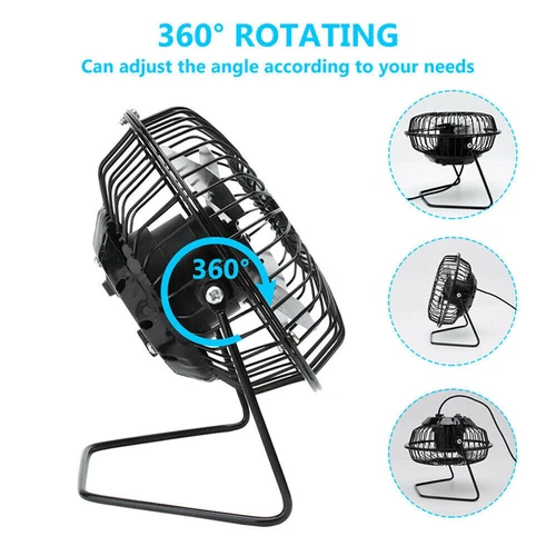 Mini Portable Solar Powered Fan Ventilator Greenhouse Pet Chicken House Cooler - Picture 8 of 11
