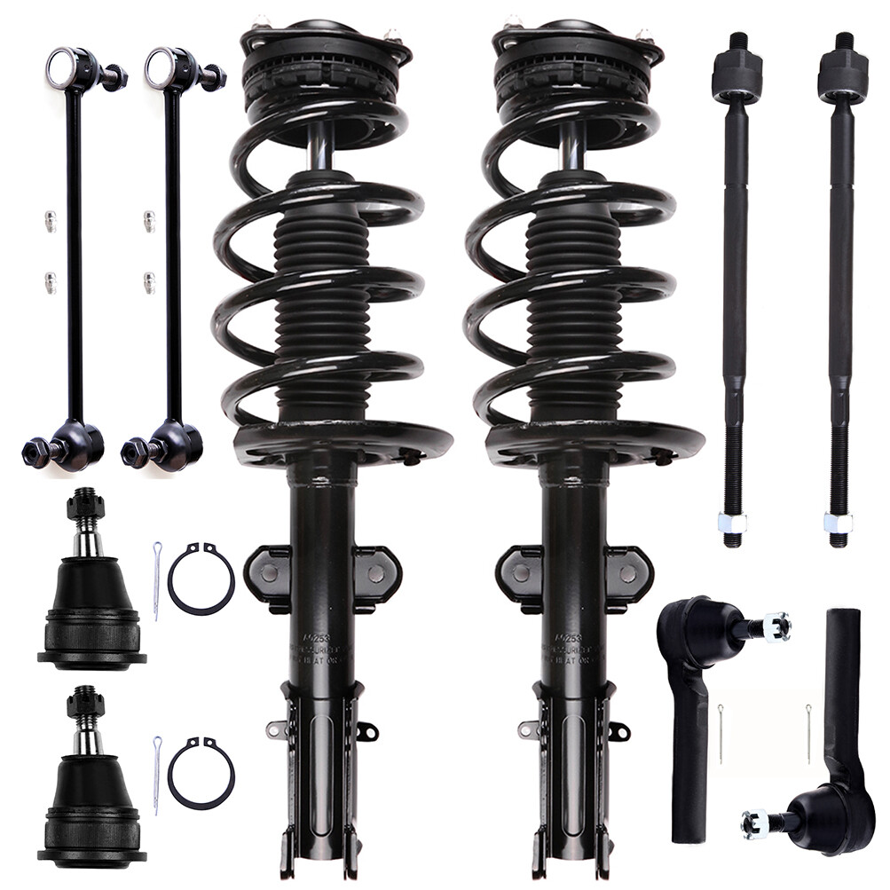 2008-2016 Chrysler Town & Country Front Strut Assembly Kit with Sway Bar & Tie Rods
