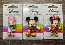 Lot of 3 Disney Mini Figures - Mini￼e Mickey Daisy Toys 3+ Or Cake Toppers