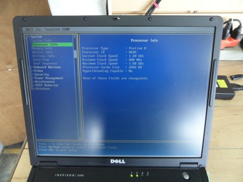 Dell Inspiron 2200 Laptop For Parts Posted Bios 60Gb Hard Drive Wiped * - Picture 10 of 10