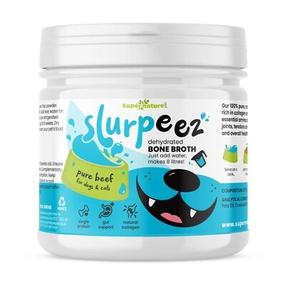 SUPERNATURE PET Supernature Slurpeez Beef Bone Broth Powder for Dogs & Cats 250g-750g