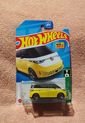 2023 Hot Wheels Hw Green Speed 10/10 Volkswagen ID Buzz NEW FOR 2023 Yellow