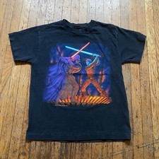 Vtg 1996 Star Wars The Empire Strikes Back T-Shirt Boys Youth M Darth Vader