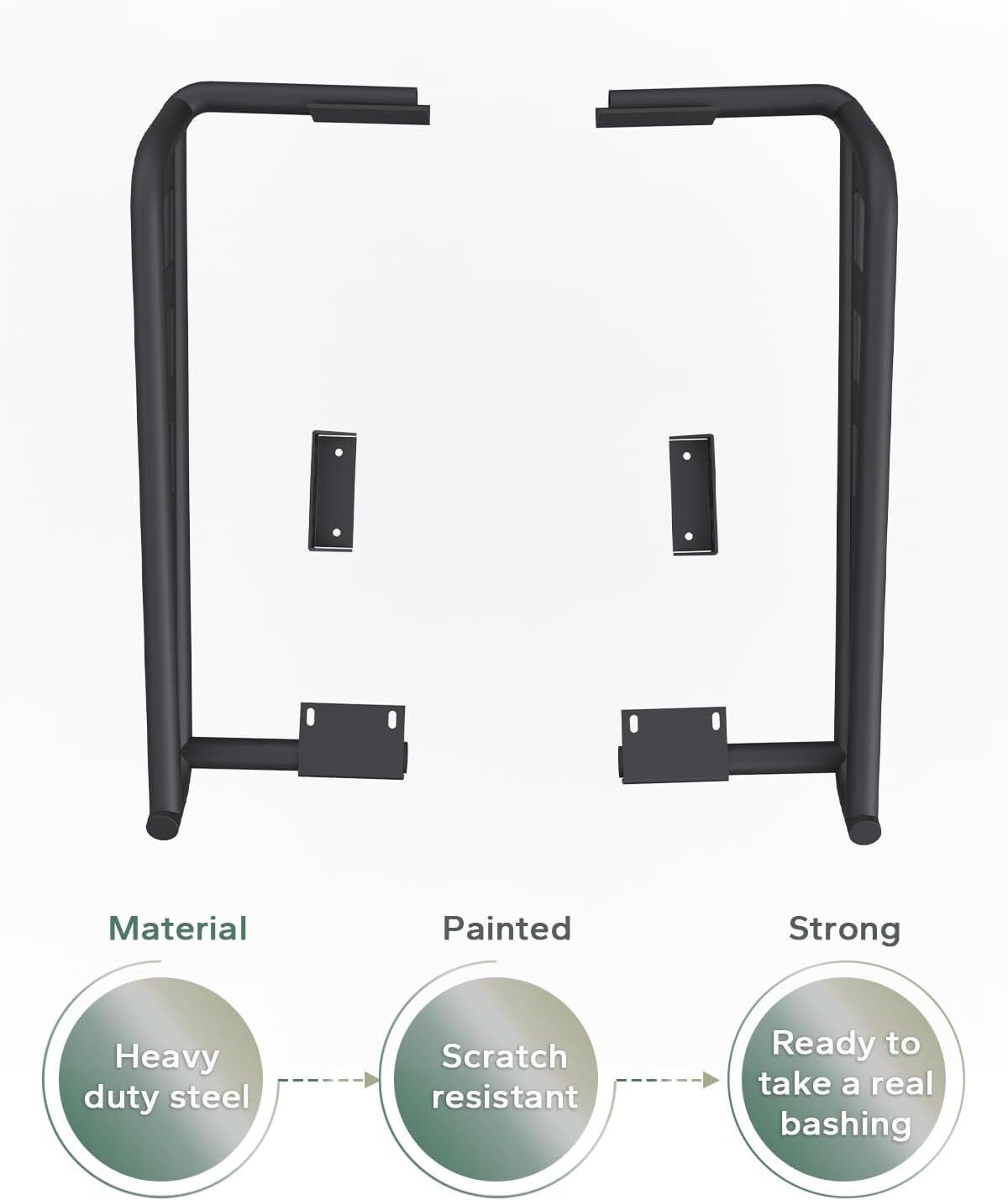 Rock Sliders Side Nerf Bars for 2008-2014 Polaris RZR 570/ RZR 800/ RZR 800 S