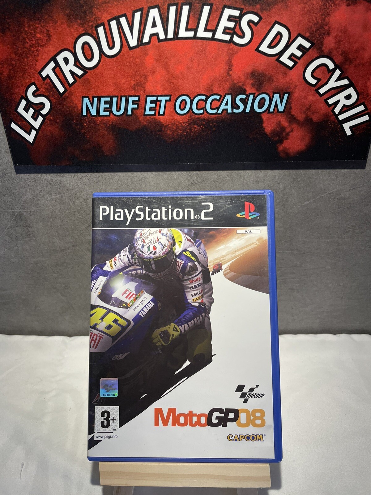Jeu vidéo moto GP 08 pour PlayStation 2 PS2 avec notice