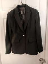 New York Company Stretch Blazer Jacket Size 2 Black