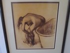 EDGAR DEGAS RARE RED INK ART SIGNED PAINTING LITHOGRAPH ETCHING VINTAGE ANTIQUE — photo 2