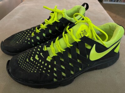 Nike Free Trainer Black/Volt US 14 579809-002 Used Repair