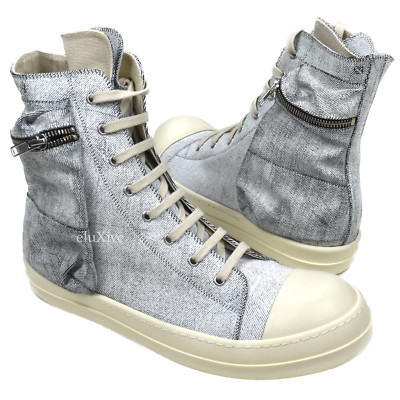 NWT $965 Rick Owens DRKSHDW Painted Denim Cargo Ramones