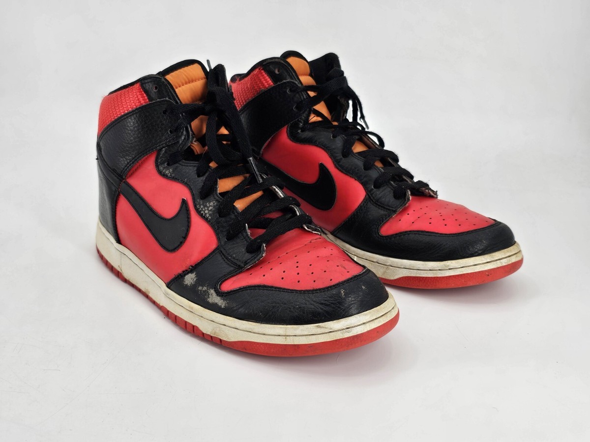 Nike Dunk High Barcelona Sneaker 317982-608 Red Black Men's Size