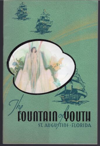 "The Fountain Of Youth", St Augustine, FL 36 Page Art Deco Brochure. - Picture 1 of 6