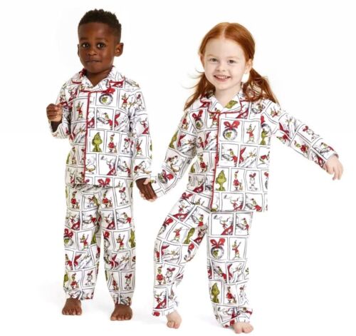 NEW w’ TAG Dr. Seuss Grinch 2T Christmas Pajamas Pant Shirt Family Sleep Target