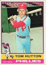 Tom Hutton 1976 TOPPS Baseball Card #91