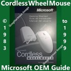 Microsoft Cordless Wireless Wheel Mouse Getting Started Guide Collectors Vintage