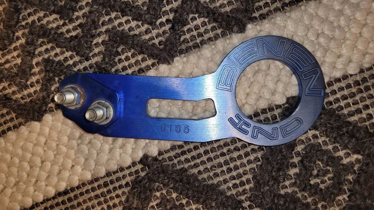 Benen IND Billet Aluminum Blue Tow Hook