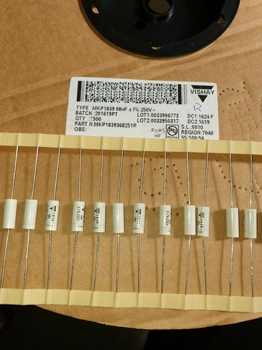 Lot De 50 Condensateurs Film ERO KP1830 (MKP1837) - 3300pF 3.3nF 100V 2.5% - NOS (New Old Stock) Japon