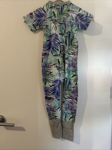 BONDS ZIP WONDERSUIT 2016 LEAVES PRINT SHORT SLEEVE SZ 3 BNWOT (G33 - Picture 5 of 5