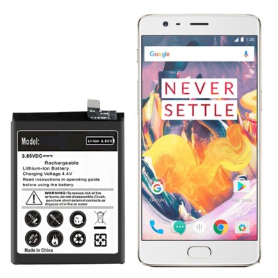 Large Capacity 5220mAh Extended Slim Battery Fits OnePlus 3T A3010 Cellphone USA