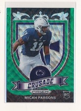 MICAH PARSONS 2021 PANINI PRIZM DRAFT PICKS PRIZMS GREEN WAVE DALLAS COWBOYS