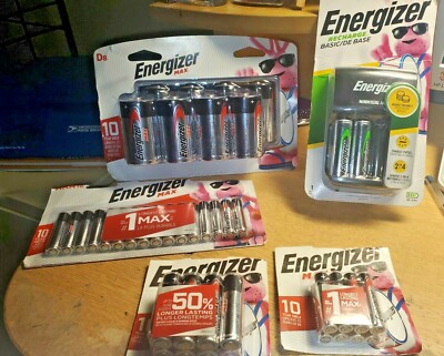 ENERGIZER MAX BATTERIES AND OR RECHARGE W/BATTERIES( sold separate)(no bundles)