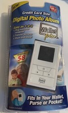 WALLET PIX DIGITAL PHOTO ALBUM - CREDIT CARD SIZE - DISPLAYS 58 PHOTOS - NIP
