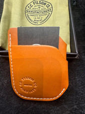 New in Box Filson Front Pocket Cash and Card Case in Tan 20234680 Rare USA