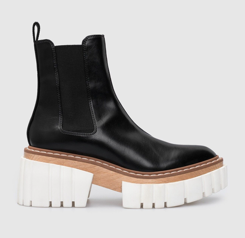New STELLA MCCARTNEY Emilie 75 Boots Faux Leather & Wood - Black - UK 2 - £695 - Picture 2 of 23