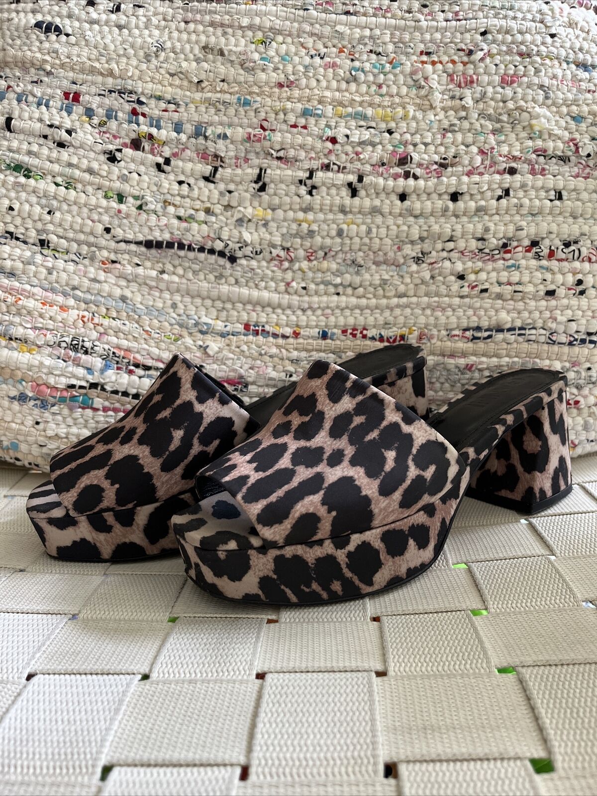 Ganni Leopard Platform Slides 37 - image 1