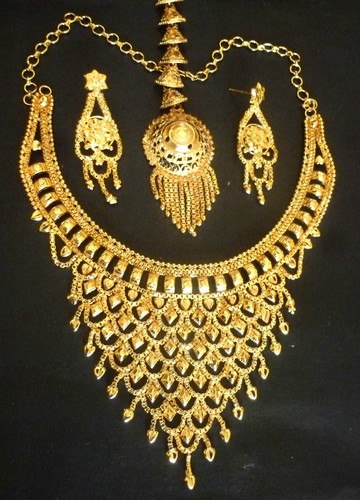 22K Gold Plated Indian Wedding 8'' Long 